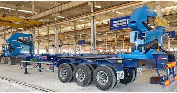 Remolque de carga lateral Hammar de 40 pies a la venta en Tanzania