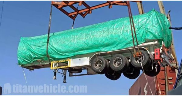 El remolque con tanque de combustible Tri Axle de 45000 litros se enviará a Namibia Luderitz