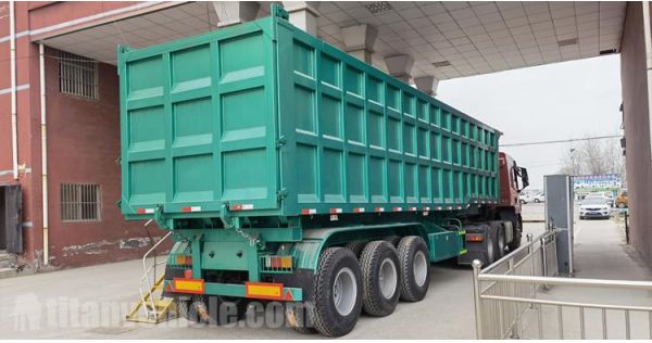 Tri Axle 60 Ton Tractor Tipper Trailer se enviará a Fiji