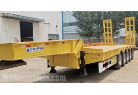 El remolque de cama baja de 5 ejes y 120 toneladas se enviará a Ghana