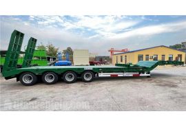 Remolque de plataforma baja de 4 ejes y 100 toneladas exportará a Argentina