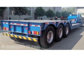 El remolque de cuello de cisne desmontable Tri Axle de 60 toneladas se enviará a Jamaica