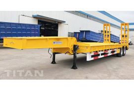 El remolque de carga baja de 40 toneladas y 2 ejes se enviará a Filipinas
