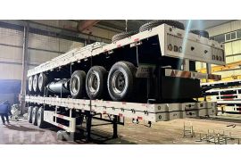 El remolque de tablero lateral de tres ejes de 50 toneladas se enviará a Filipinas
