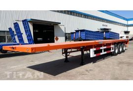 Semirremolque de plataforma plana de 40 pies y 3 ejes será enviado a Chile