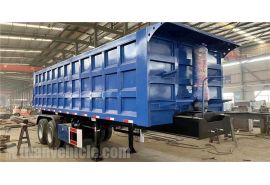 Remolque volquete de 2 ejes 25CBM está listo para enviarse a Nicaragua
