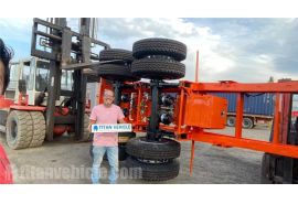 Chile Customer Feedback of 20 ft Skeletal Semi Trailer