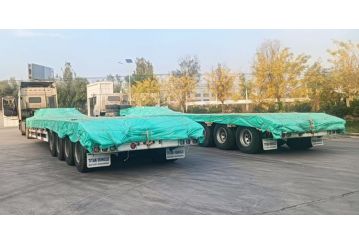 La plataforma cama baja para remolque de 4 ejes será enviada a Uruguay.