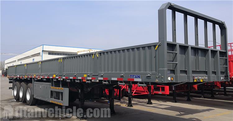 Semirremolque de pared lateral de 60 toneladas a la venta en Kenia - TITAN VEHICLE
