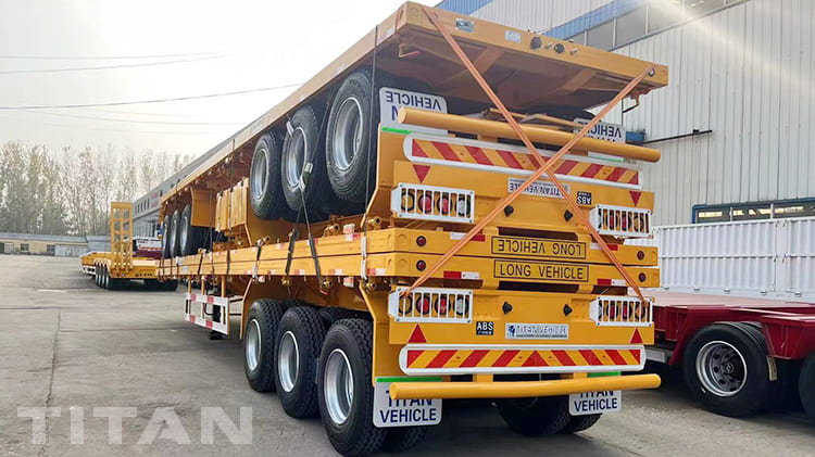 Remolque de cami&oacute;n de plataforma de 3 ejes y 12 metros a la venta en Tanzania Dar Es Salaam