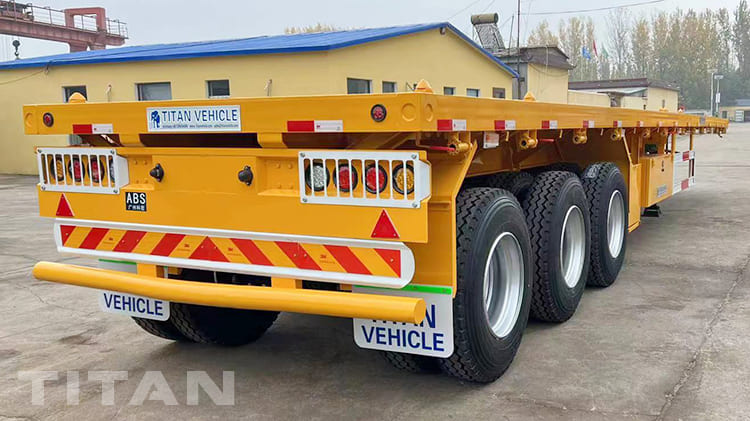 Remolque de cami&oacute;n de plataforma de 3 ejes y 12 metros a la venta en Tanzania Dar Es Salaam