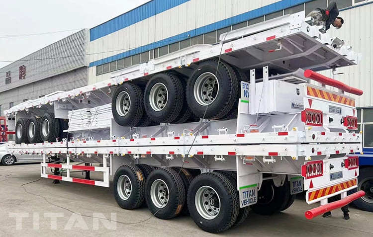 Remolque lateral de 3 ejes y 50 toneladas a la venta en Congo
