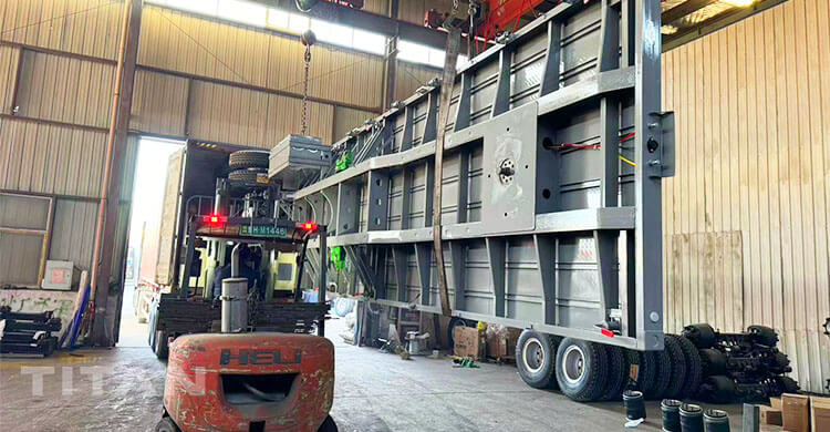 Precio de remolque de plataforma plana de triple eje a la venta en Guinea Ecuatorial