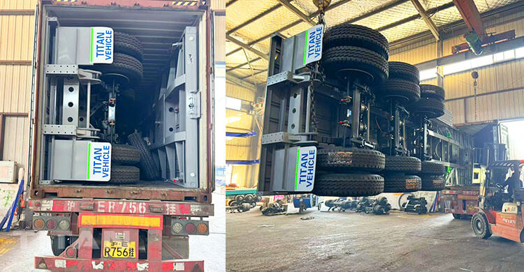 Precio de remolque de plataforma plana de triple eje a la venta en Guinea Ecuatorial