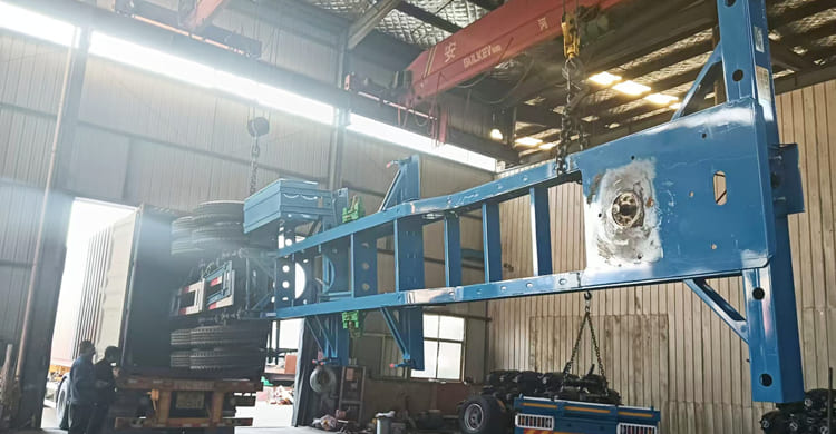 Remolque contenedor de 40 pies en venta en Burkina Faso