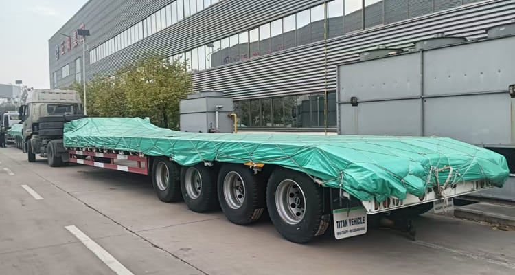 Plataforma cama baja para remolque de 4 ejes a la venta en Uruguay