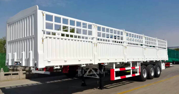 3 Axle Livestock Trailer | 60 Tons Stake Semi Trailer for Sale