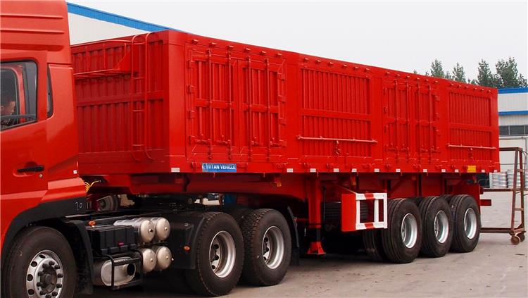 Side Tipper Trailer 3 Axle Dump Trailer for Sale