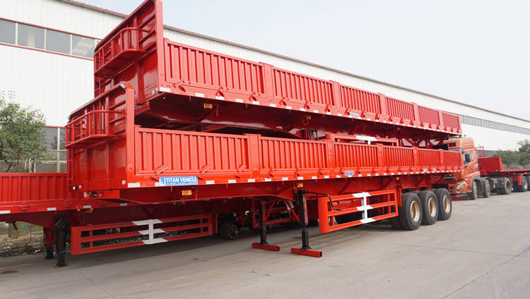 40 Ton Sidewall Truck Trailer for Sale in Senegal - TITAN Vehicle