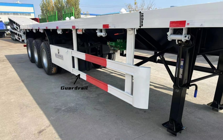 Semirremolque de plataforma de 40 pies a la venta | Semirremolque de superficie plana de 3 ejes Fabricantes