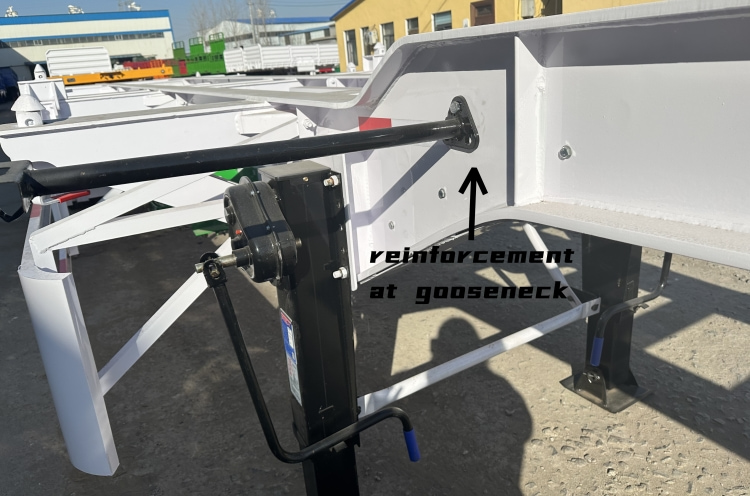 Remolque de transporte de contenedores de env&iacute;o | Remolque esquel&eacute;tico de cuello de cisne Semirremolque esquel&eacute;tico | Chasis de 40 pies en venta