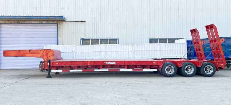 Heavy Duty Equipment 3 Line 6 Ejes 130 Ton Remolque de cama baja para la venta