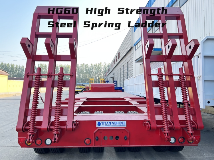 Heavy Duty Equipment 3 Line 6 Ejes 130 Ton Remolque de cama baja para la venta