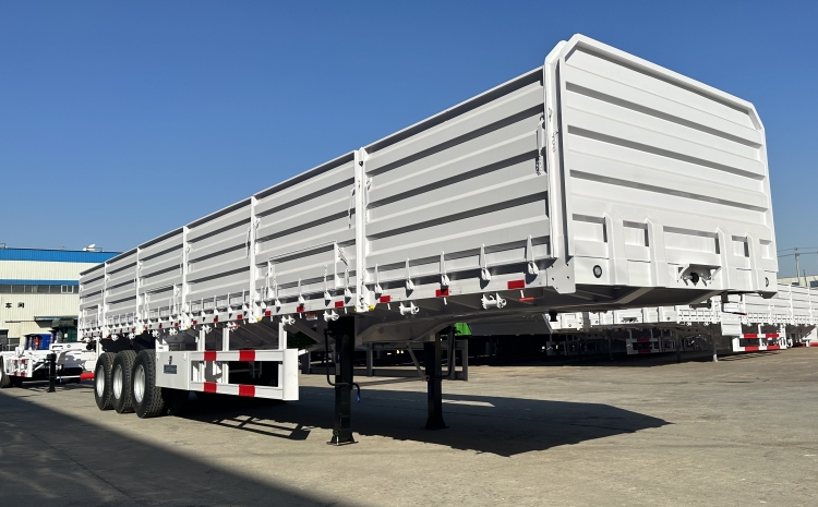 Semirremolque de plataforma de pared lateral de carga a granel de 40 toneladas a la venta en Colombia
