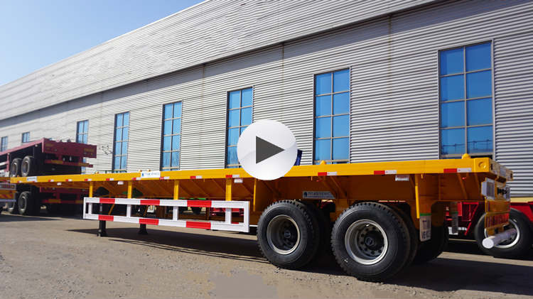 Remolque de plataforma semiplana de 2 ejes y 40 pies a la venta en Mali Bamako