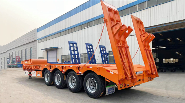 Remolque de plataforma baja de 4 ejes en venta en Papúa Nueva Guinea Port Moresby