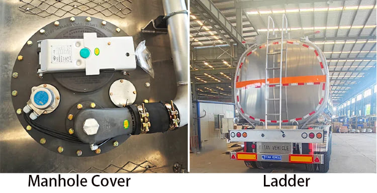 Remolque cisterna de aluminio de 3 ejes y 50000 litros a la venta en Filipinas, Manila
