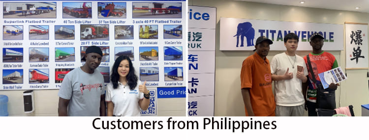 Semirremolque de valla de 60 toneladas a la venta en Filipinas, Phili