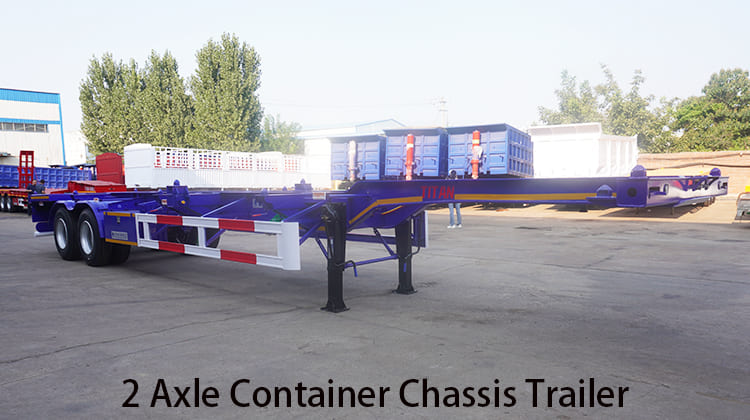 Remolque con chasis para contenedores de 2 ejes a la venta en Mauritania, Nouadhibou