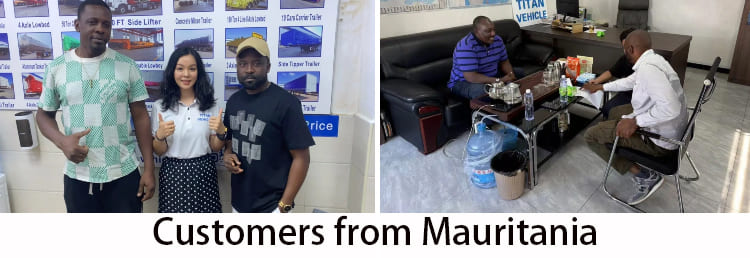 Remolque con chasis para contenedores de 2 ejes a la venta en Mauritania, Nouadhibou