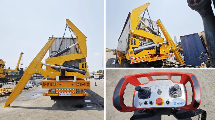 Remolque elevador lateral para contenedores de 37T y 40 pies a la venta en Tanzania, Dar es Salaam