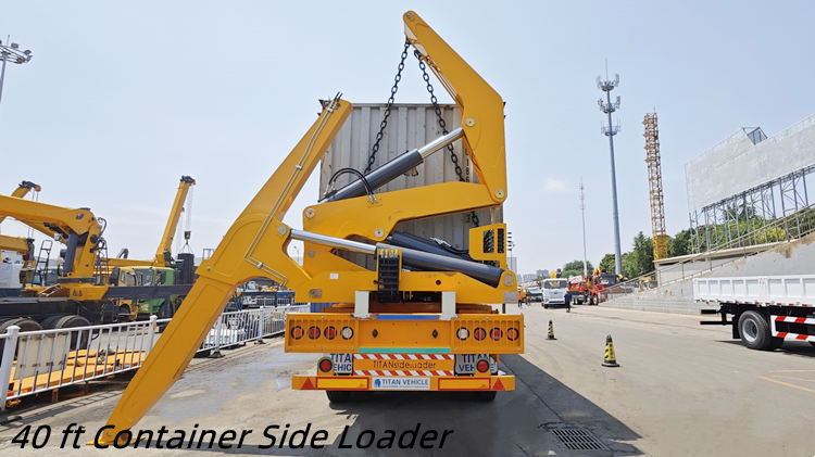 Remolque de carga lateral para contenedores