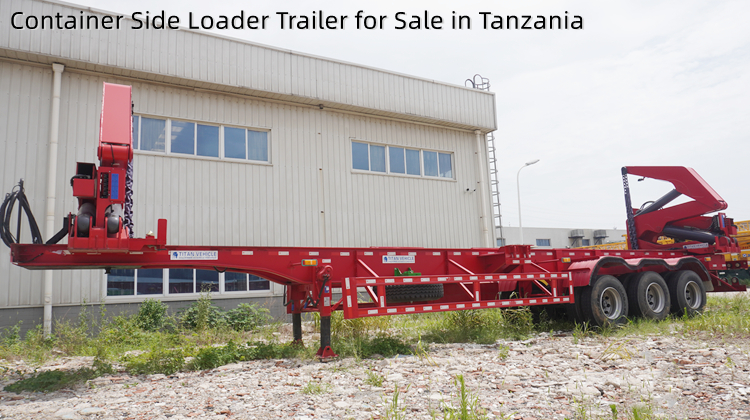 Remolque de carga lateral para contenedores de 45 toneladas y 40 pies en venta en Tanzania Dar Es Salaam