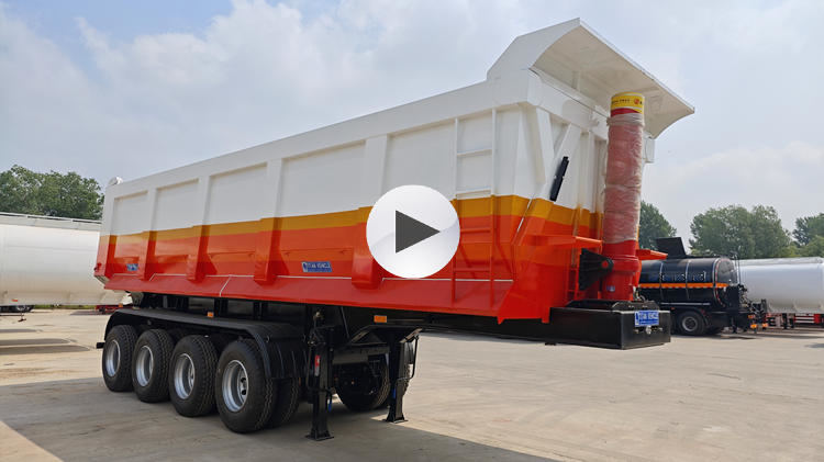 Remolque volquete c&uacute;bico de 4 ejes y 40 pies c&uacute;bicos a la venta