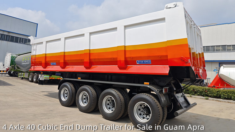 Remolque basculante de 4 ejes y 40 pies c&uacute;bicos a la venta en Guam Apra