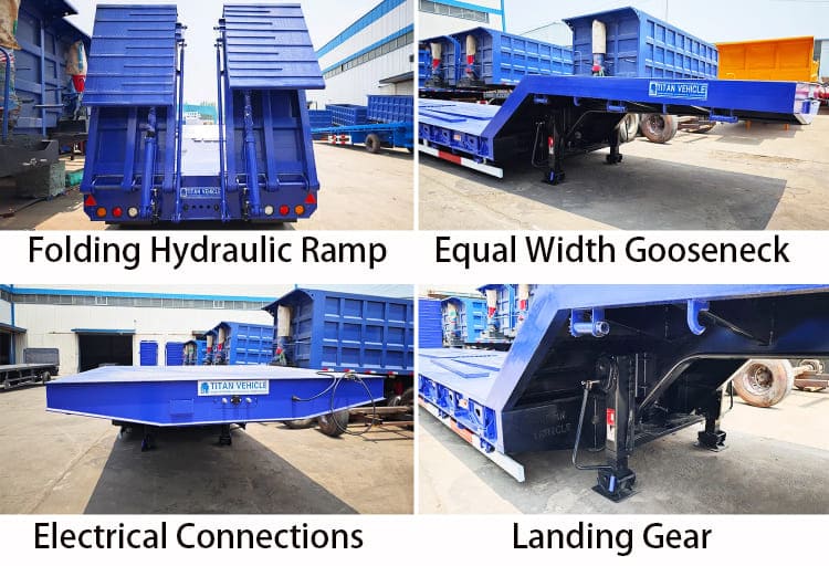Remolque de plataforma baja de 3 ejes en venta en Filipinas, Davao