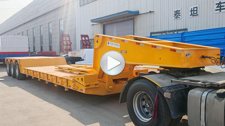 Remolque RGN de ​​3 ejes y 80 toneladas | Remolque Lowboy a la venta en Tanzania