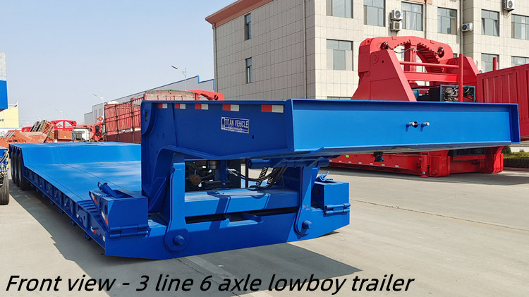 Remolque Lowboy desmontable de 3 l&iacute;neas y 6 ejes a la venta