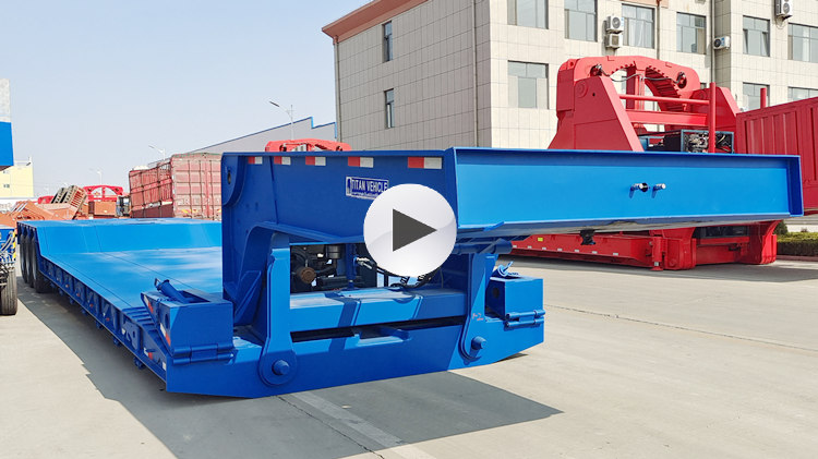 Remolque Lowboy desmontable de 3 l&iacute;neas y 6 ejes a la venta