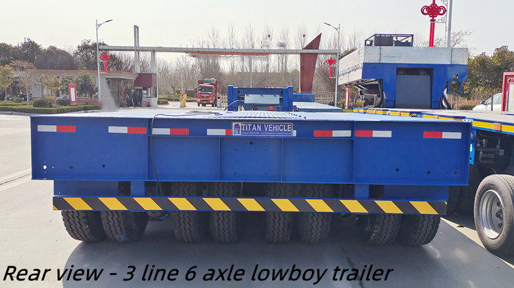 Remolque Lowboy desmontable de 3 l&iacute;neas y 6 ejes a la venta