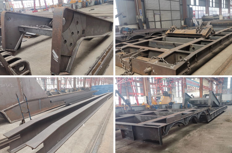 Remolque Lowboy de 4 ejes y 100 toneladas a la venta en Tanzania Dar Es Salaam