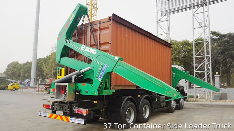 Cami&oacute;n de carga lateral para contenedores de 37 toneladas en venta en Tanzania Dar Es Salaam
