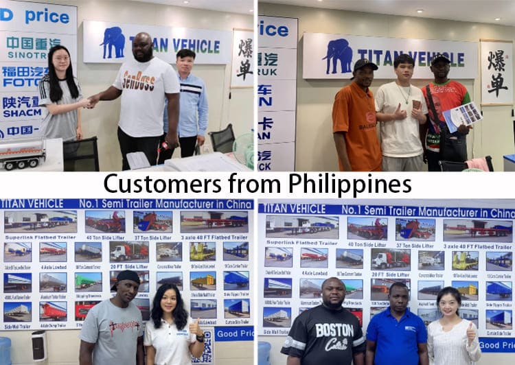 Remolque volquete hidr&aacute;ulico de 4 ejes a la venta en Filipinas, Manil