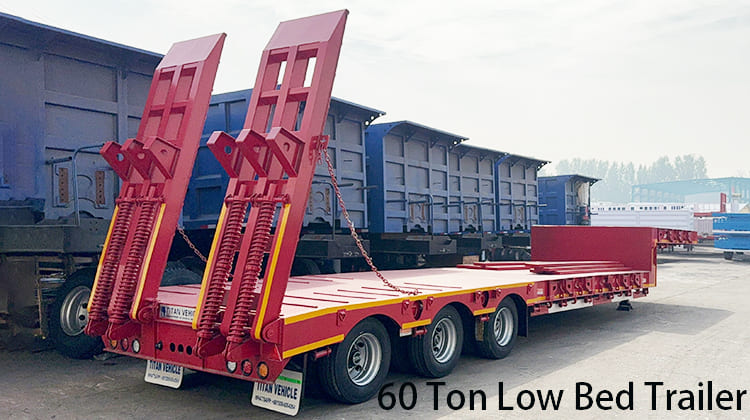 Remolques de plataforma baja de 60 toneladas a la venta en Tanzania, Mtwara