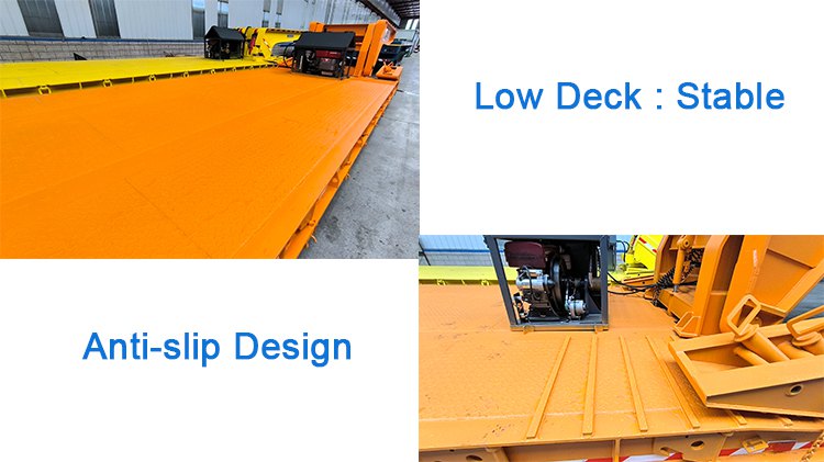 Remolque Lowboy de 4 ejes y 80 toneladas en venta en Guinea