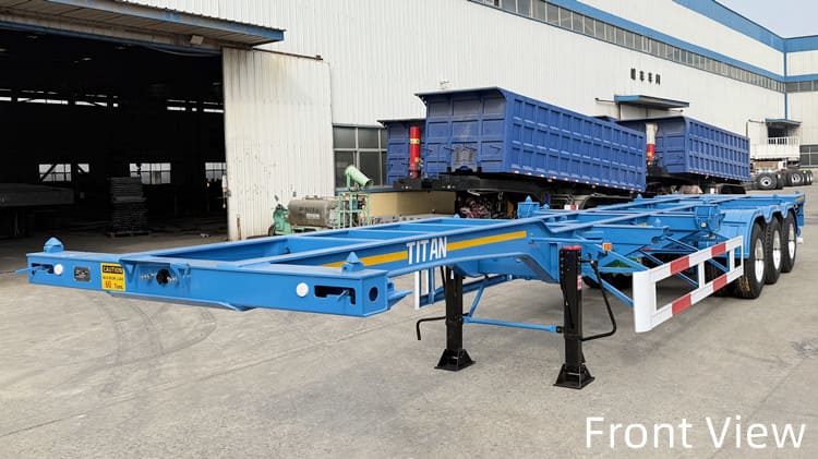 Remolque portacontenedores de tres ejes y 40 pies a la venta en Guam